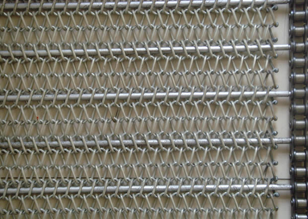 Sprial rod chain driven belt